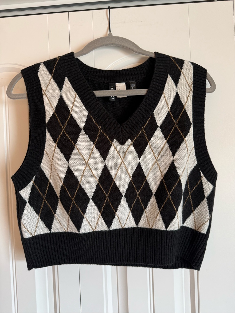 Divided Black Knit Sweater Top